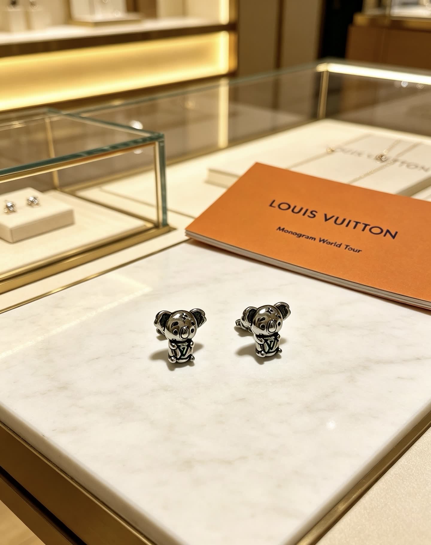 Louis Vuitton Koala Stud Earrings